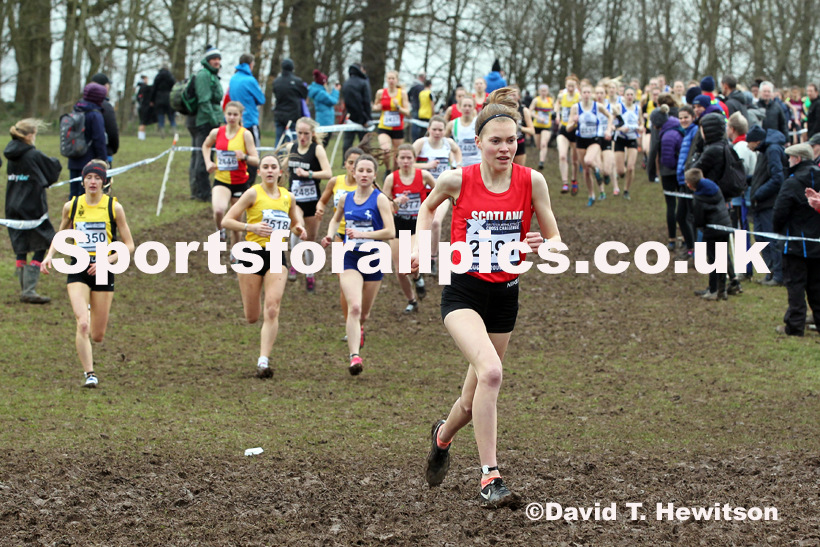 Womens under-20s, 2020 British Athletics Inter Counties Cross Country Champs., Prestwold Hall, Loughborough. Photo: David T. Hewitson/Sports for All Pics